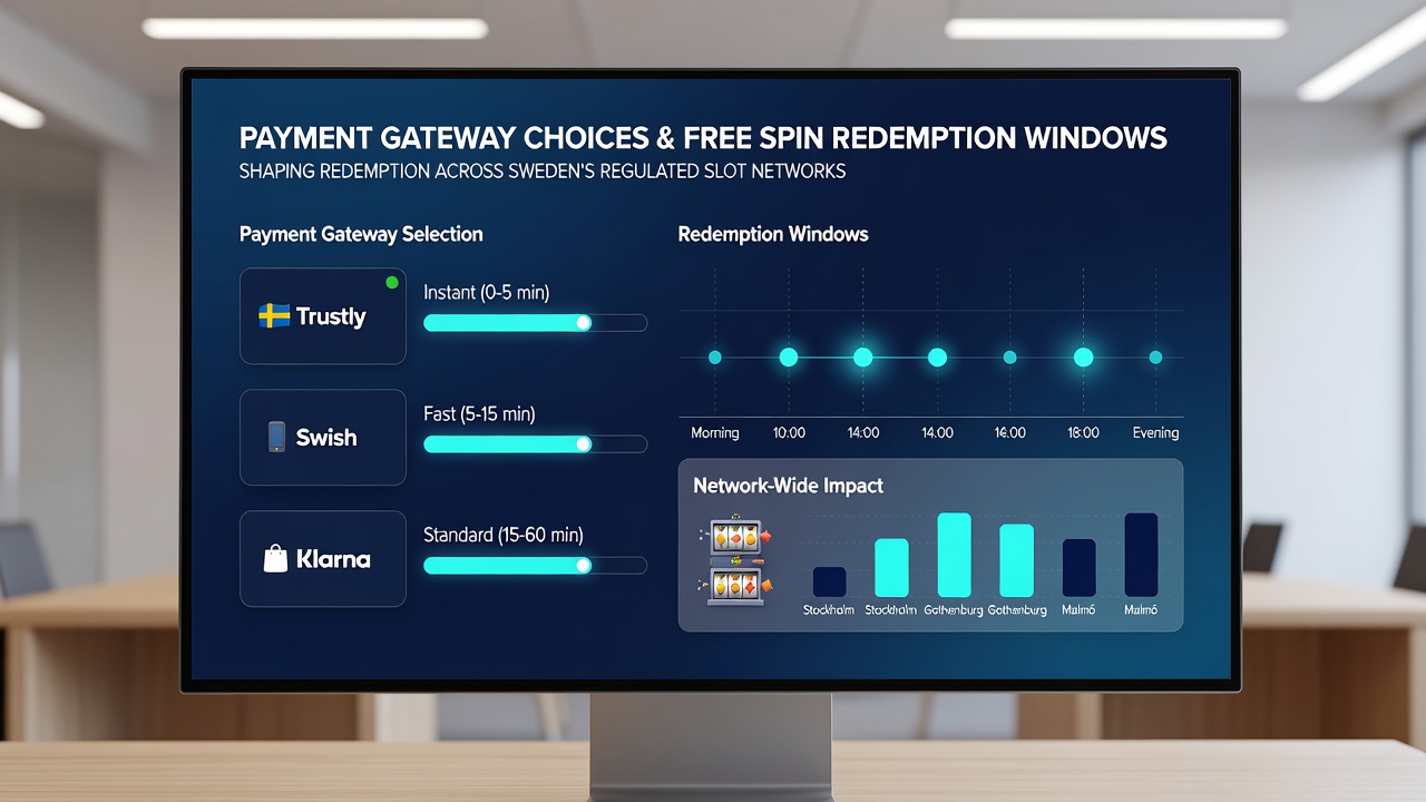 Detailed view of transaction flow between Swedish payment gateways and regulated slot platforms showing redemption window adjustments